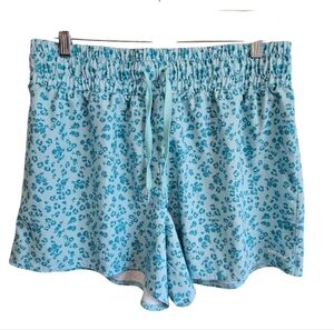 Reebok Womens Blue Running Shorts Size XL.